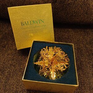 Baldwin Brass Evergreen Snowflake Ornament (Limited Edition 2000)